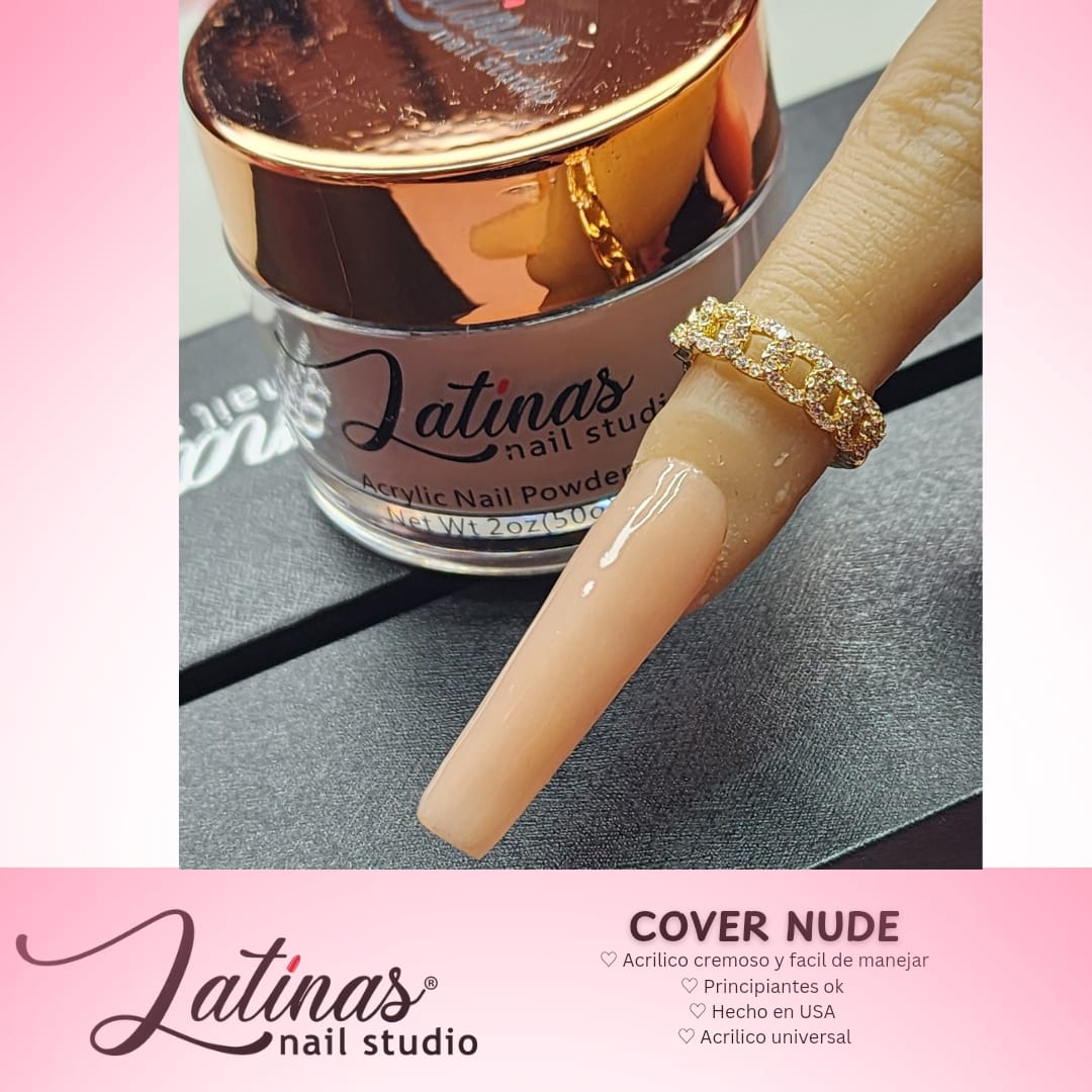 Latinas 2oz Nail Acrylic Powders Nude Cafe Color image 4
