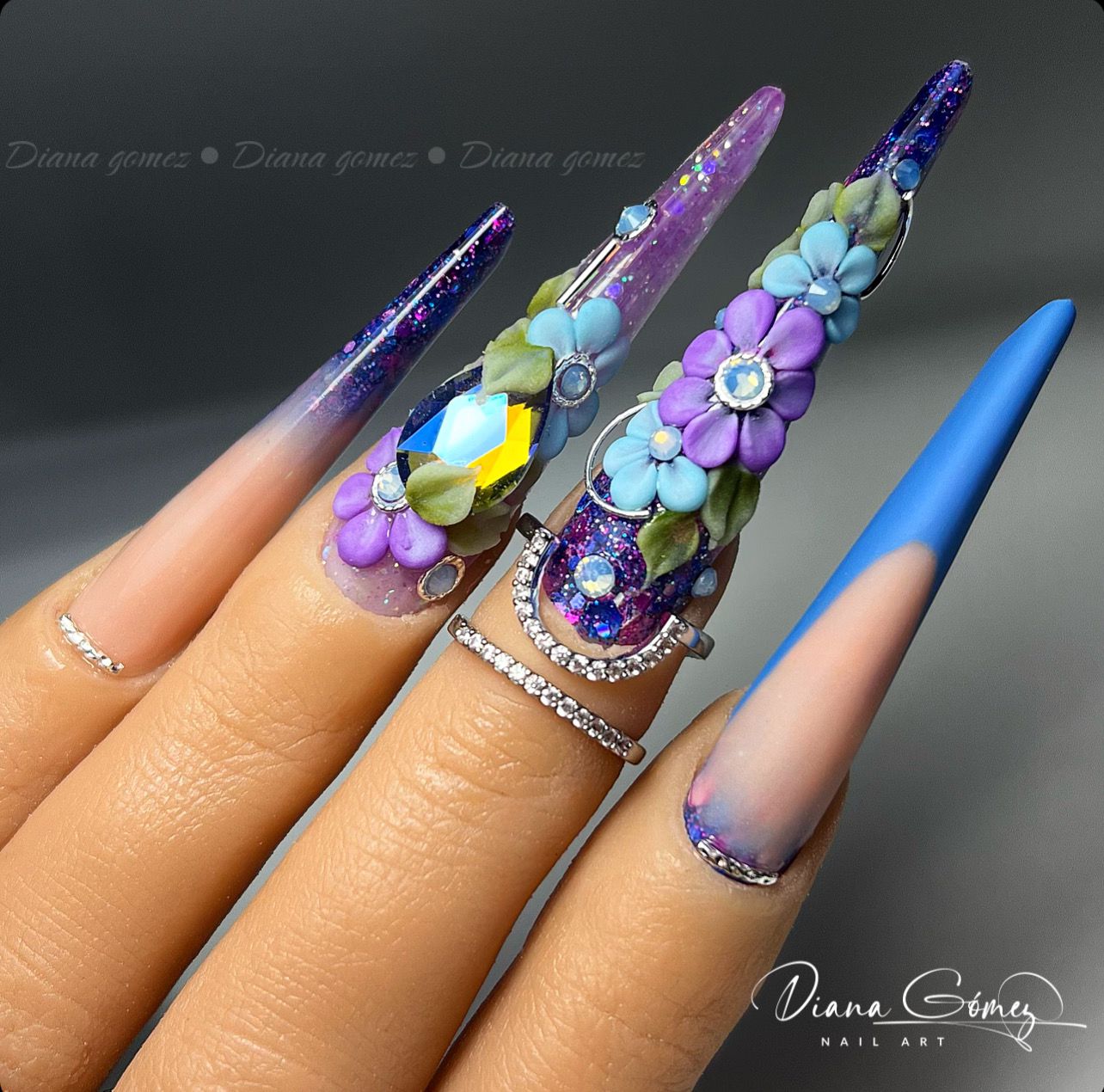 Latinas Nail Studio La Toxica Acrylic 6pz Collection image 1