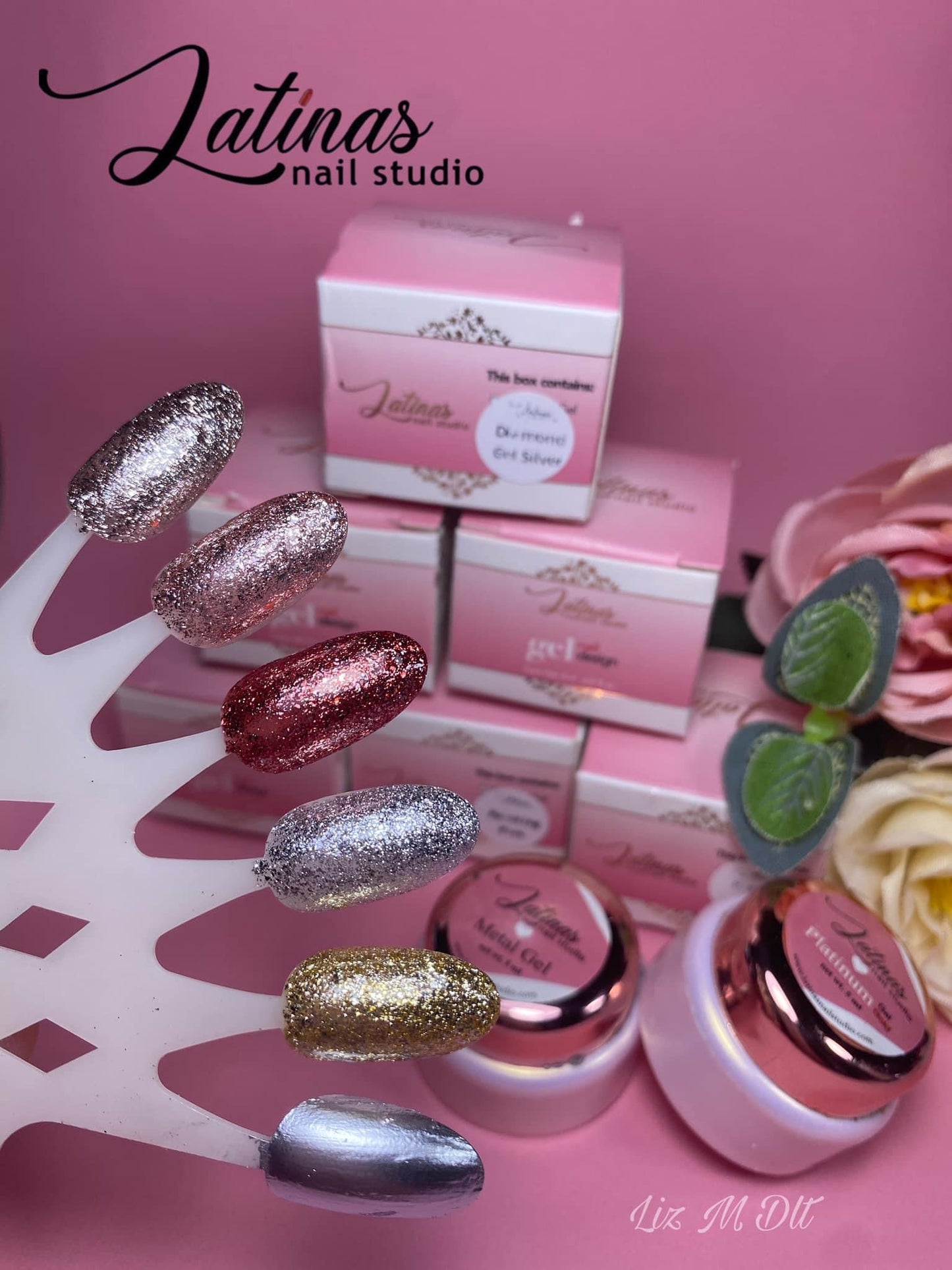 Latinas Nail Studio Platinum Gels 7pcs image 0