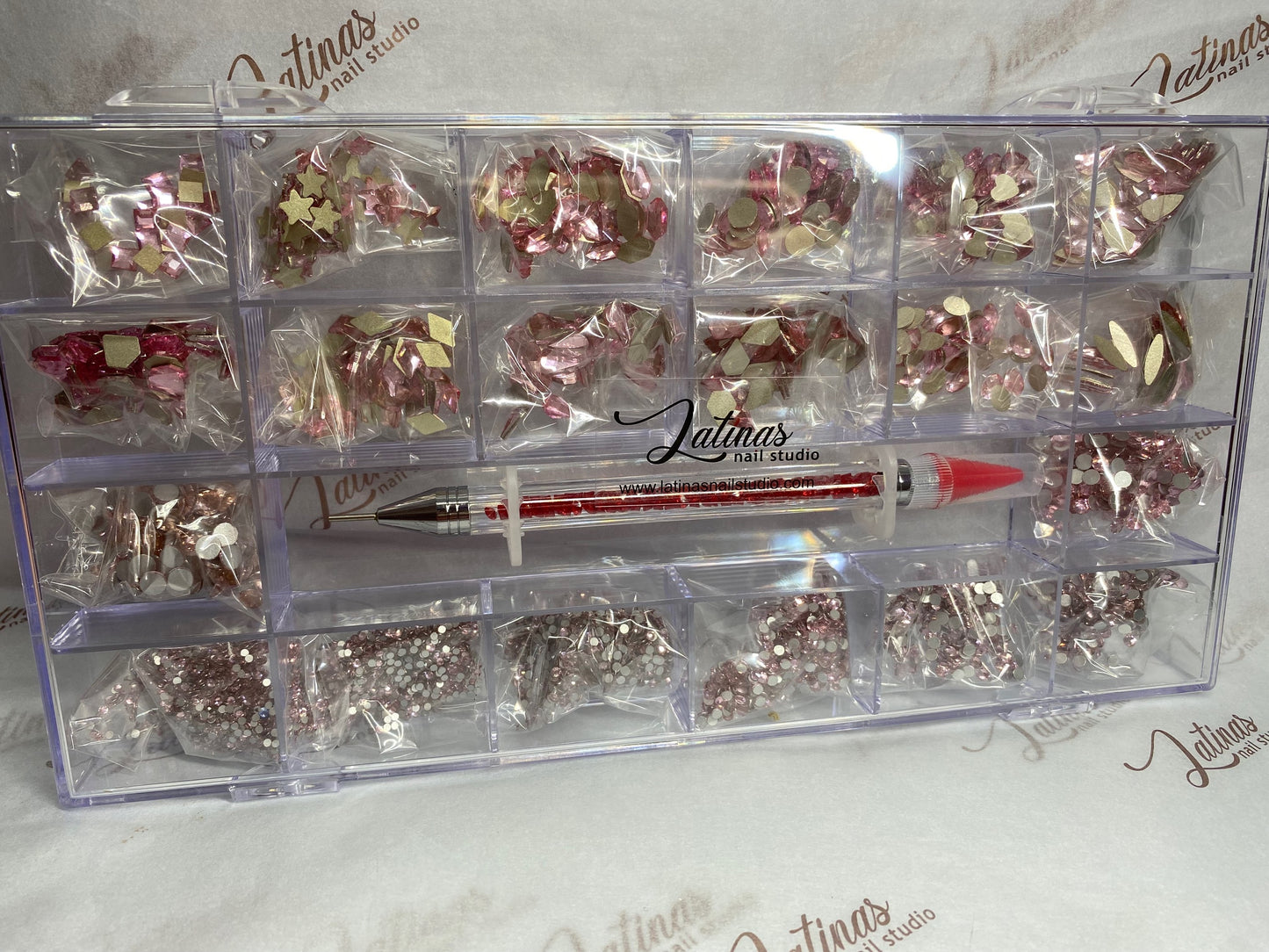 Latinas Nail Studio Caja Cristales Pink image 1