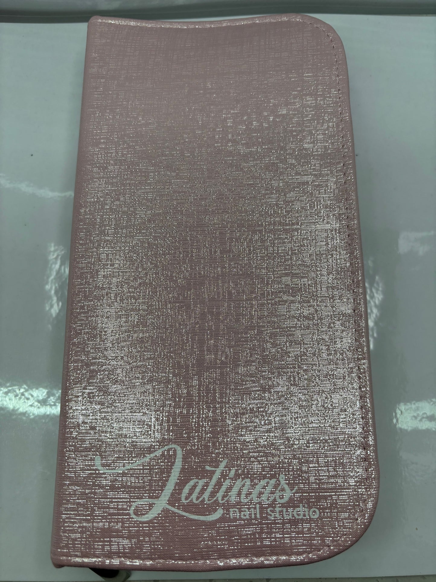 Latinas Nail Studio Brush Case Pink Bling Shine image 5