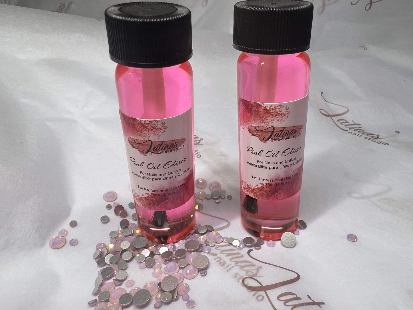 Latinas Nail Studio Pink Elixir Oil image 1