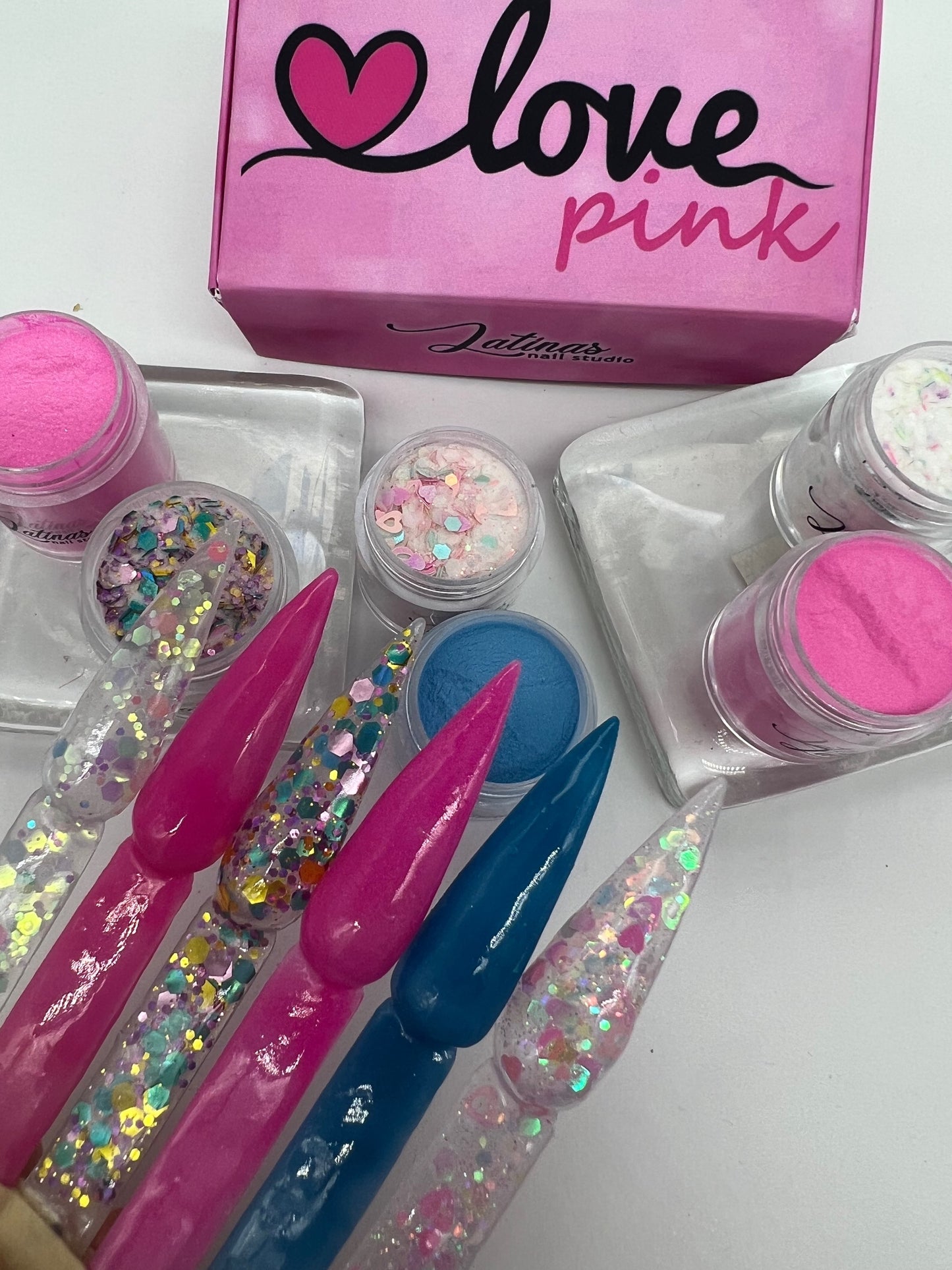 Latinas Nail Studio Love Pink 6pz Collection image 1