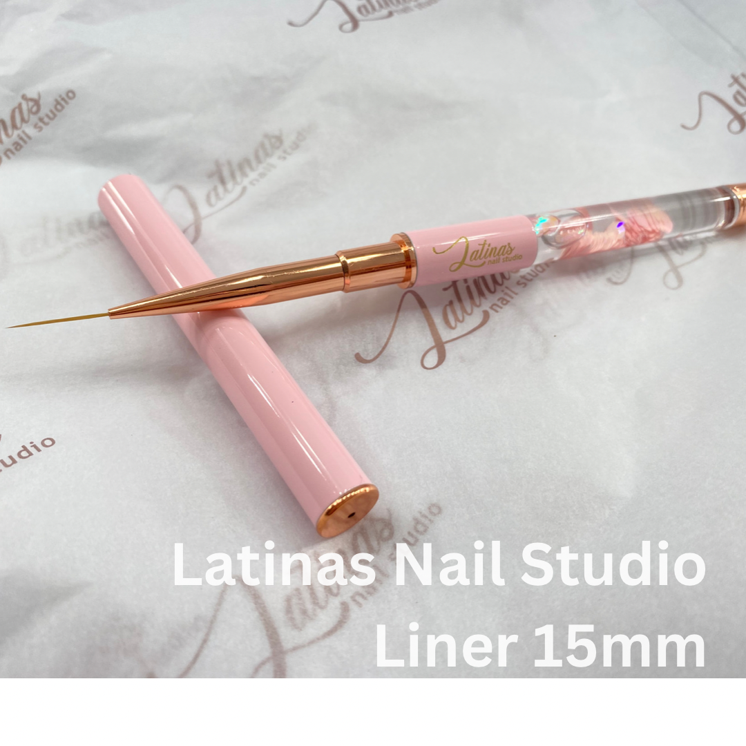 Latinas Nail Studio Pink 7mm Liner Brush image 0