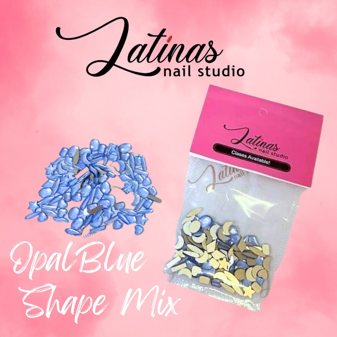 Blue Opal Crystals Different Shapes 100pz image 0