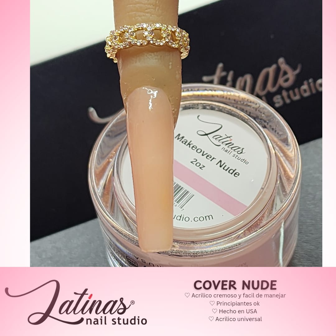 Latinas 2oz Nail Acrylic Powders Nude Color image 3
