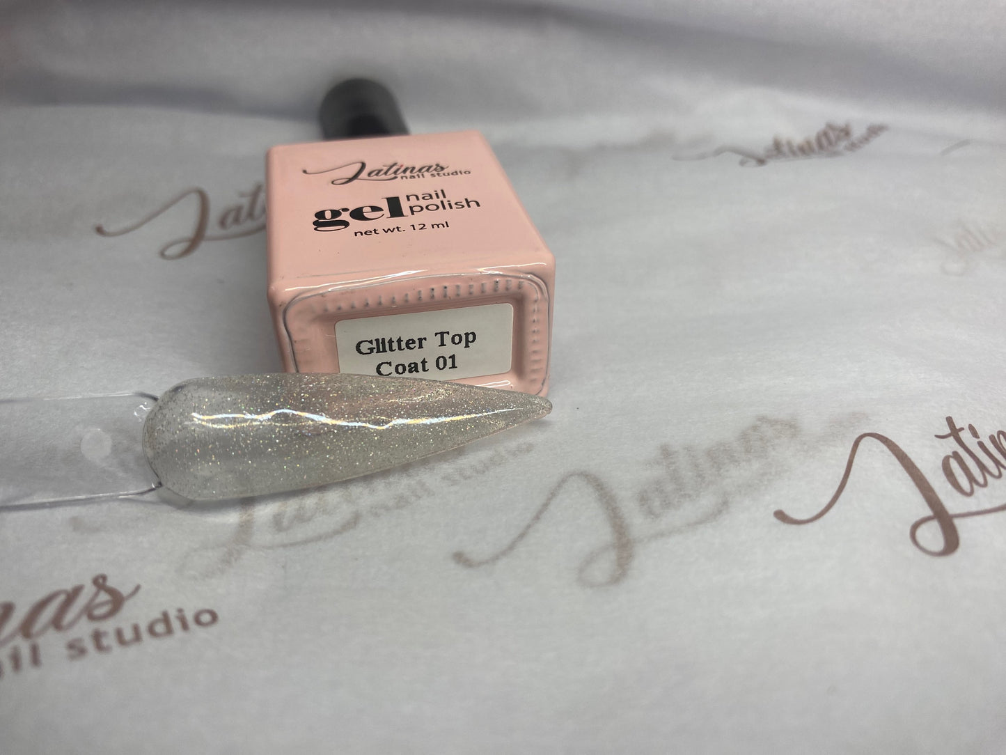 Latinas Nail Studio Top Coat Glitter #1 image 0