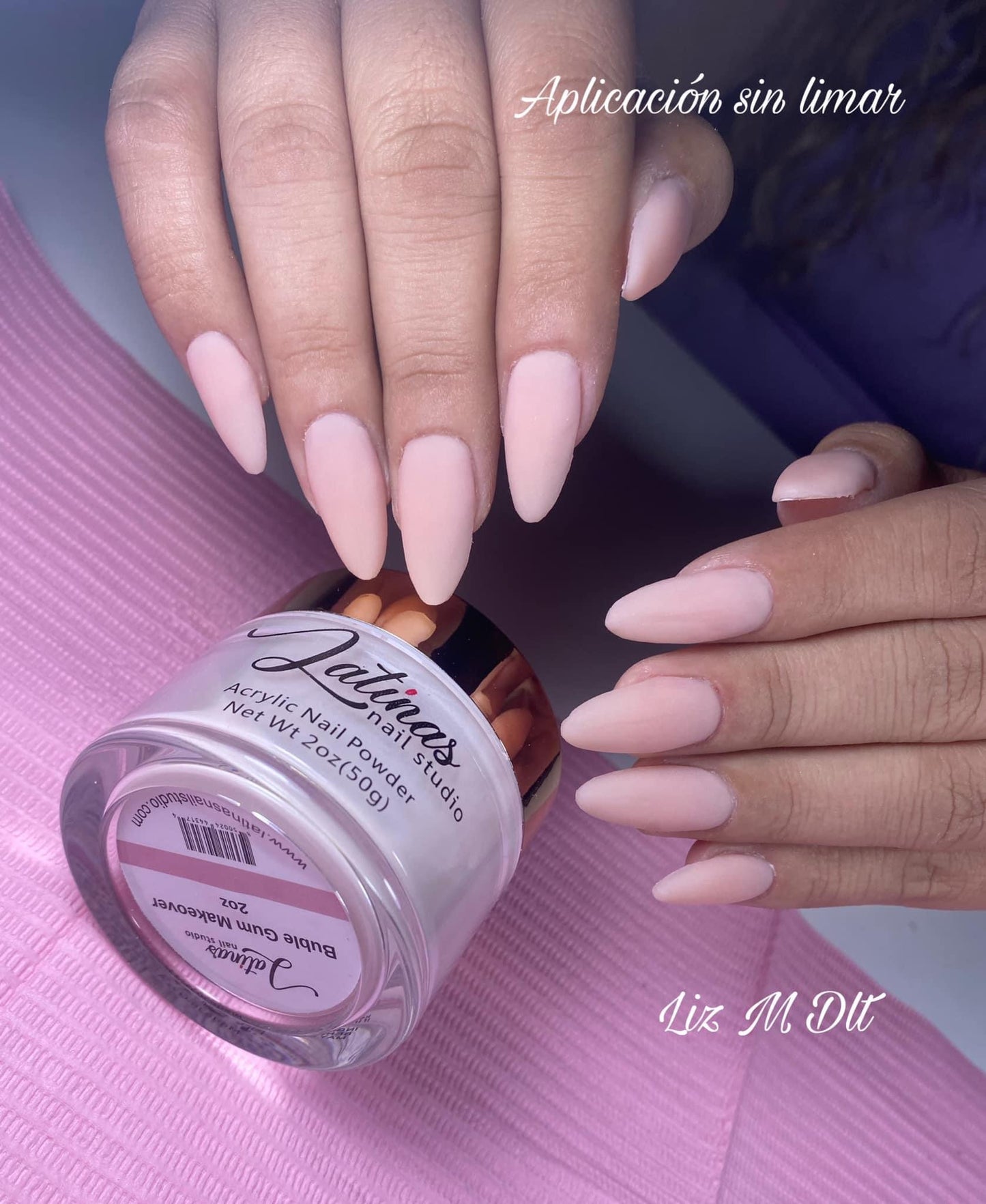 Latinas Nail Studio Bubblegum Makeover Powder 2oz image 3