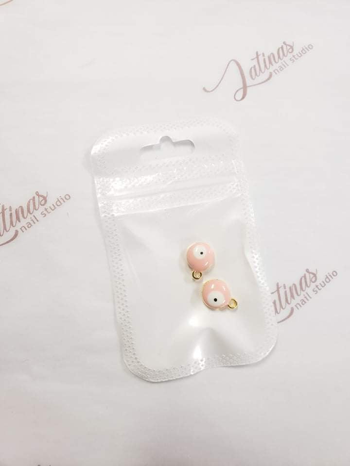 Latinas Nail Studio lucky charm “ Pink Eye” 2pz image 0