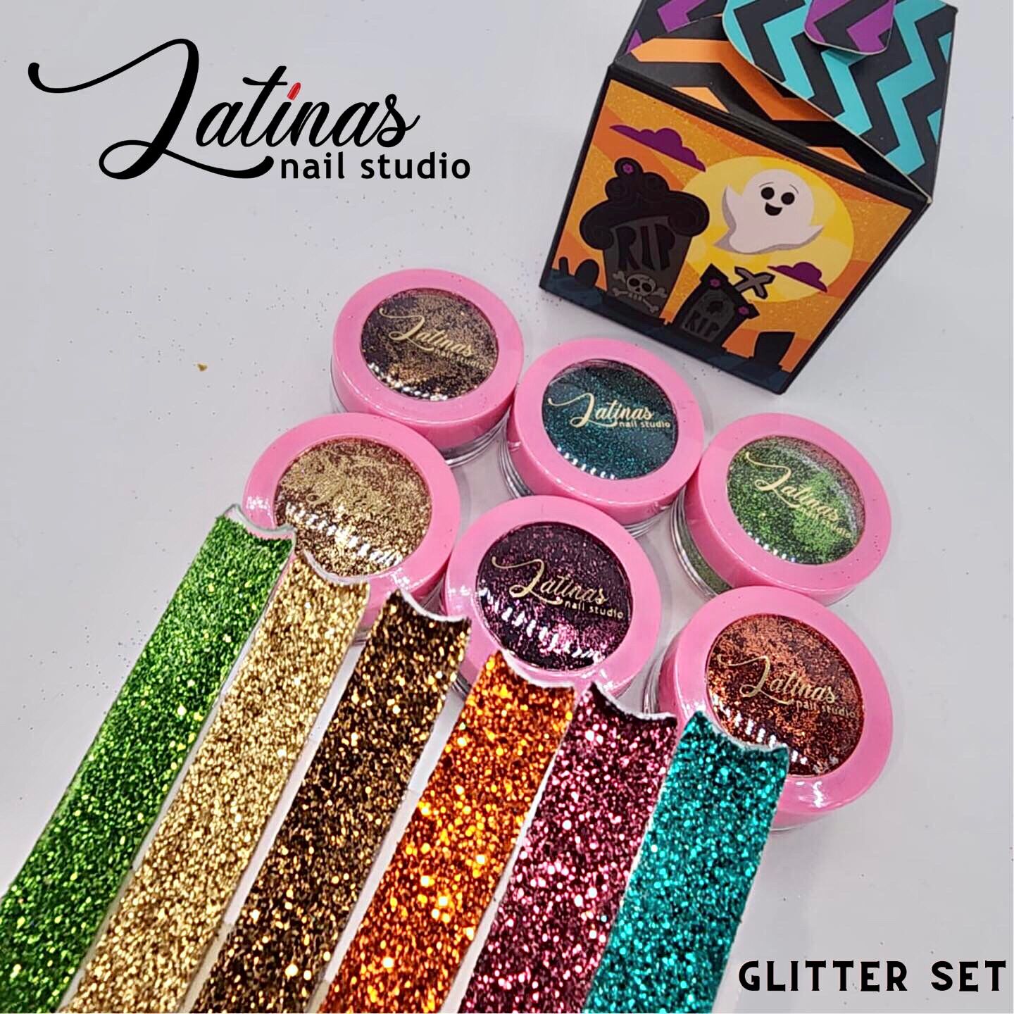 Latinas Nail Studio Glitter Collection 6pz image 0