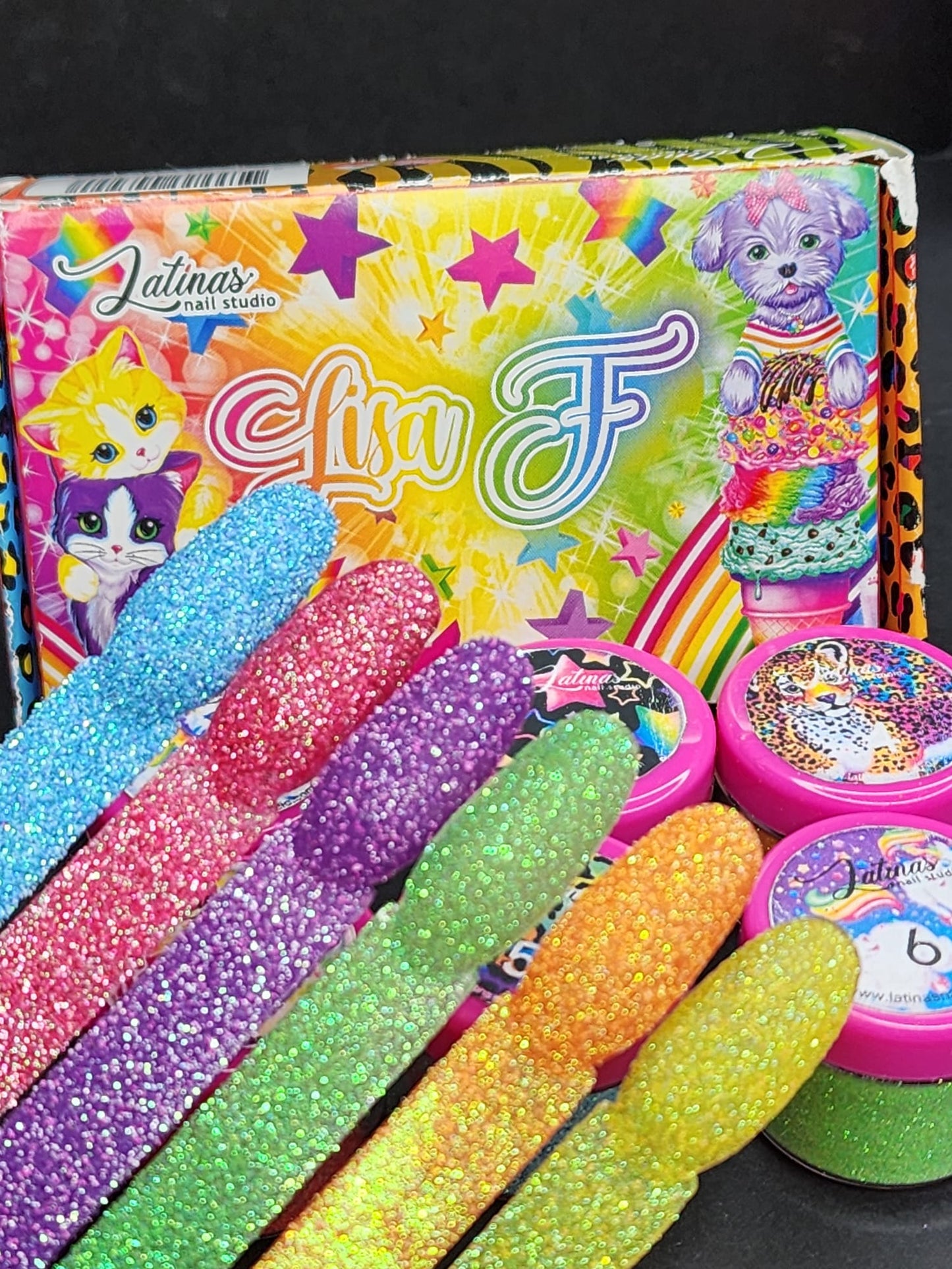 Latinas Nail Studio Lisa F Glitter Suggar effect 6pz image 6