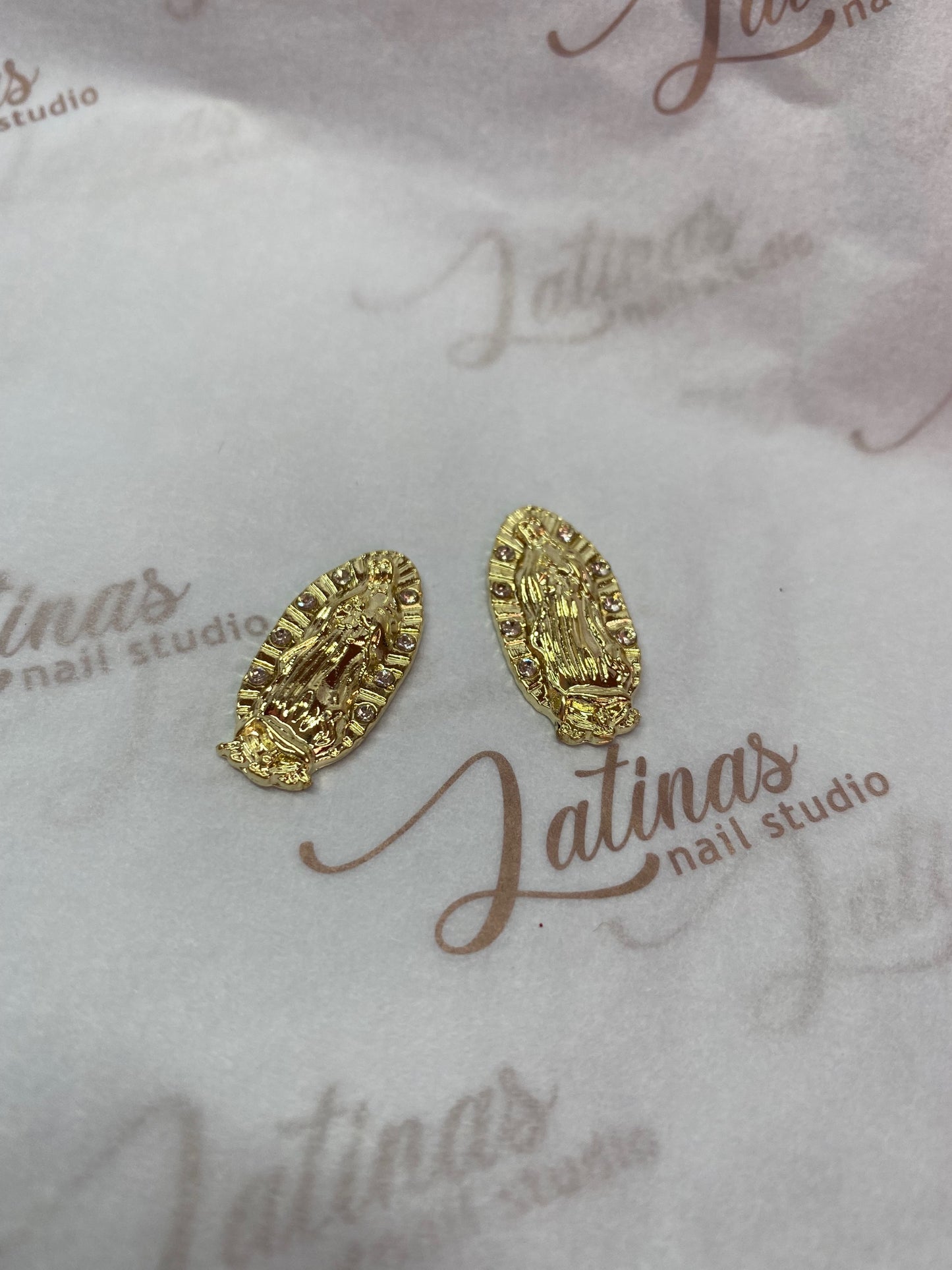 Virgencita Inspired Charm 2pcs image 0