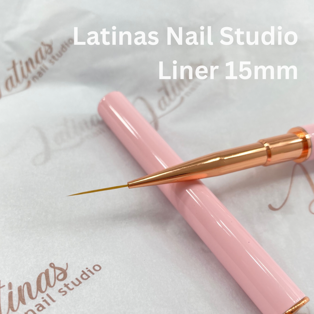 Latinas Nail Studio Pink 15mm Liner Brush image 1