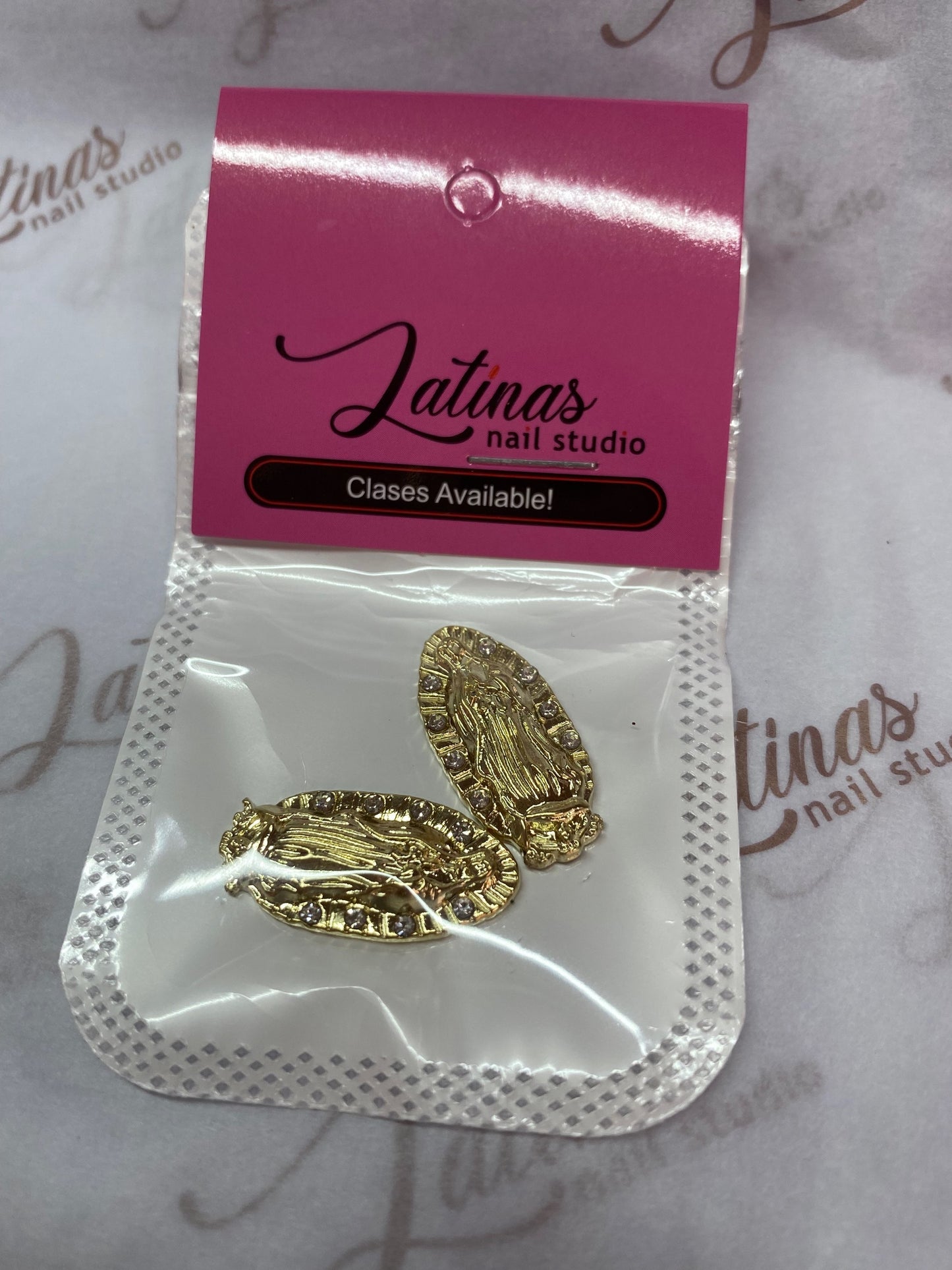 Virgencita Inspired Charm 2pcs image 1