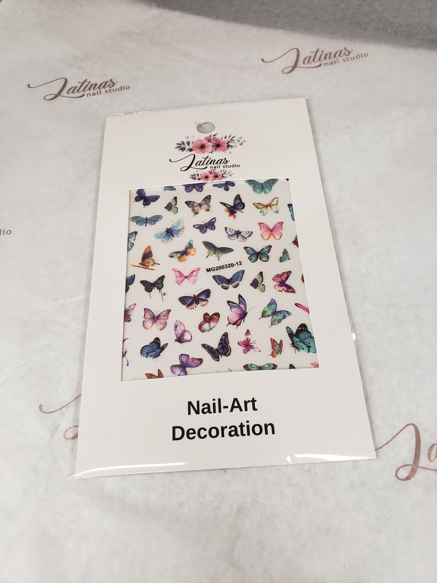 Latinas Nail Studio Nail Art Sticker Butterfly image 0