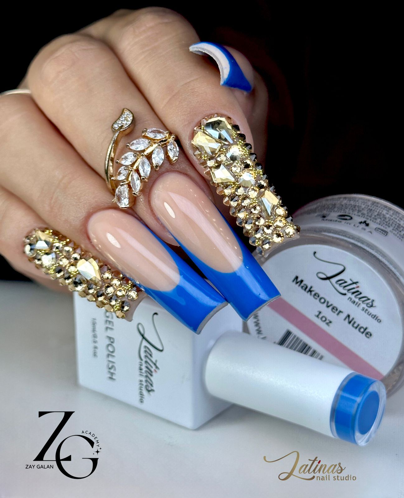 Latinas 2oz Nail Acrylic Powders Nude Color image 0