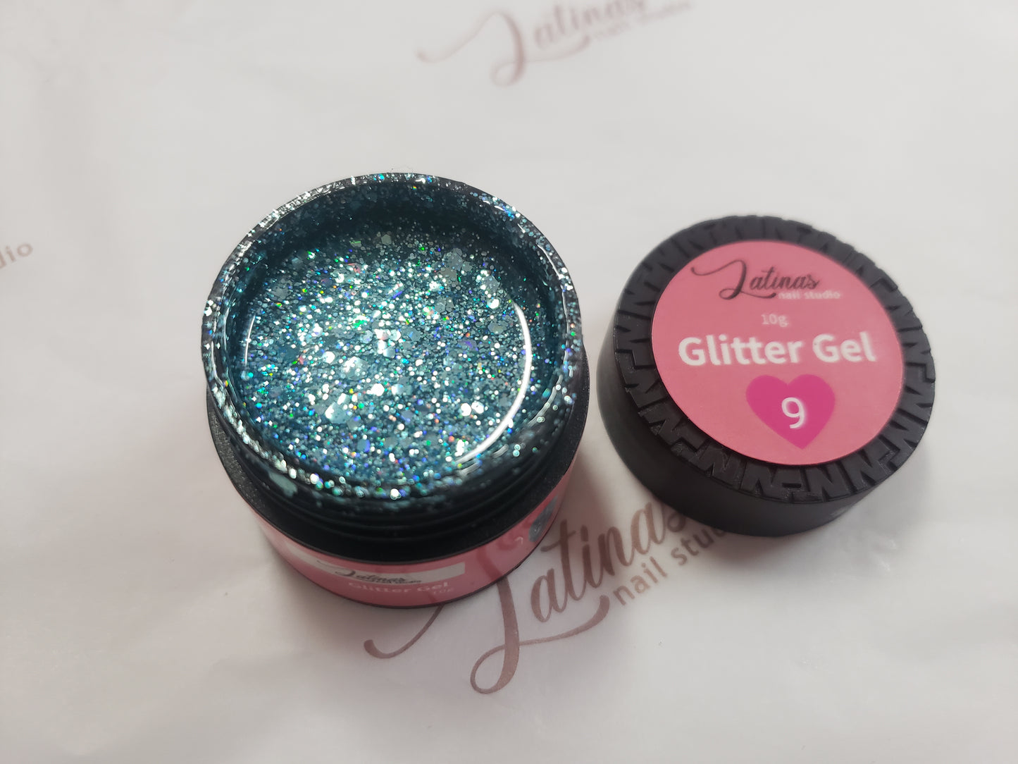 Latinas Nail Studio Glitter Gel Blue No 9 image 0