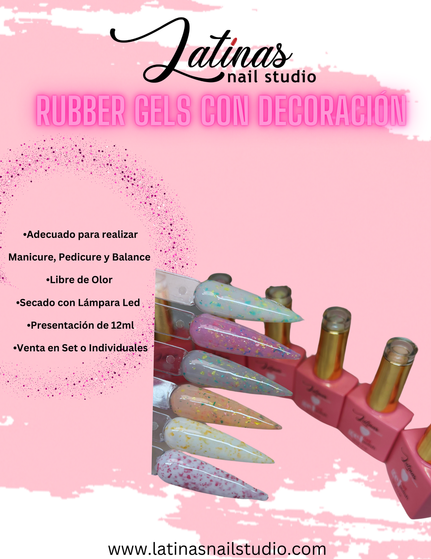 Latinas Rubber Gel Set 6 colors image 0