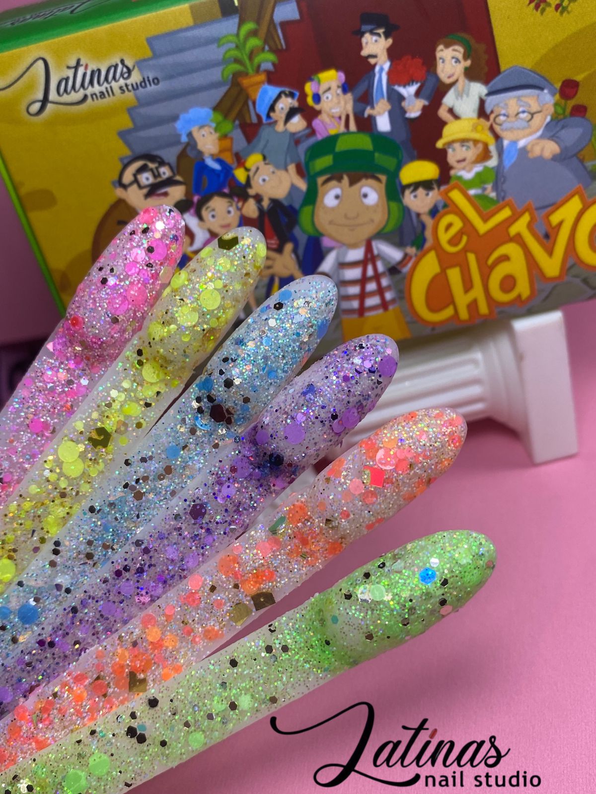 Latinas Nail Studio El Chavo 6pz Collection image 4