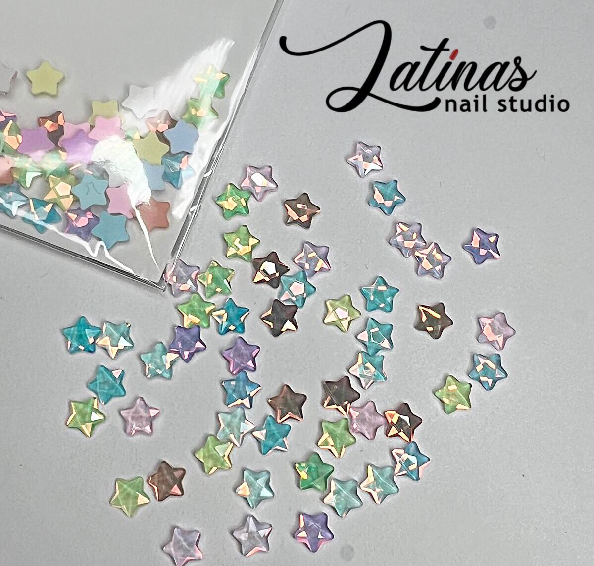 Latinas Nail Studio Star Crystals light colors Mix image 0