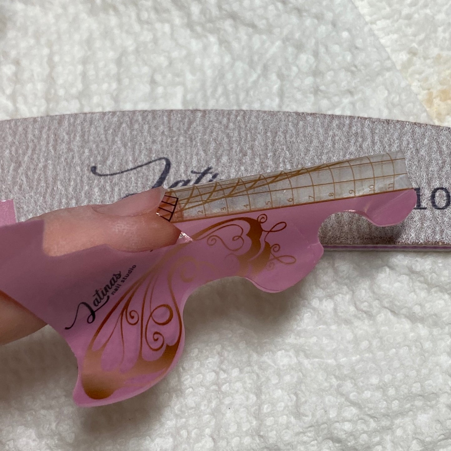 Latinas Nail studio Clear Rose Nail Forms 300pz image 7