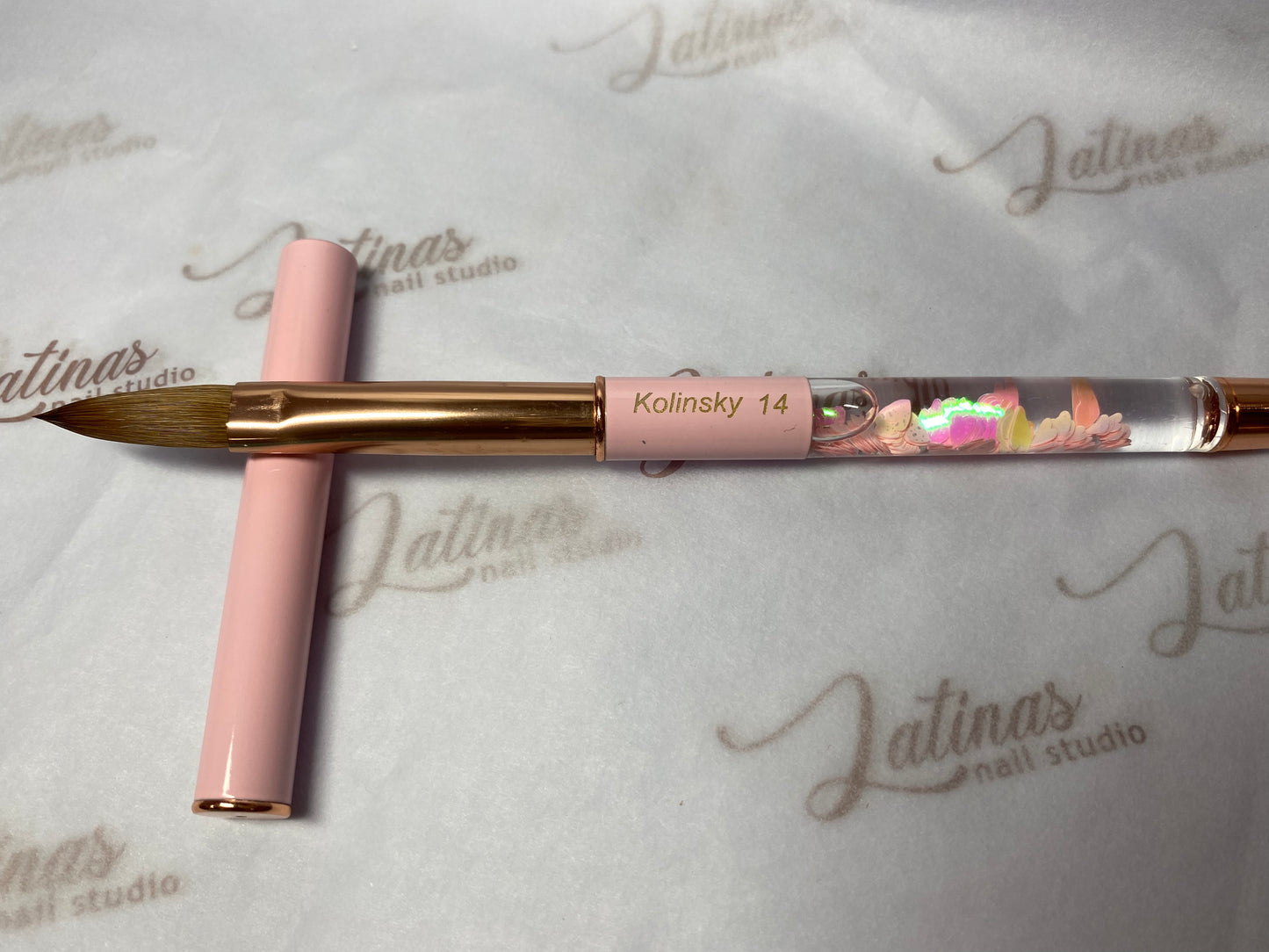Latinas Nail Studio Kolinsky 14 Acrylic Brush image 2