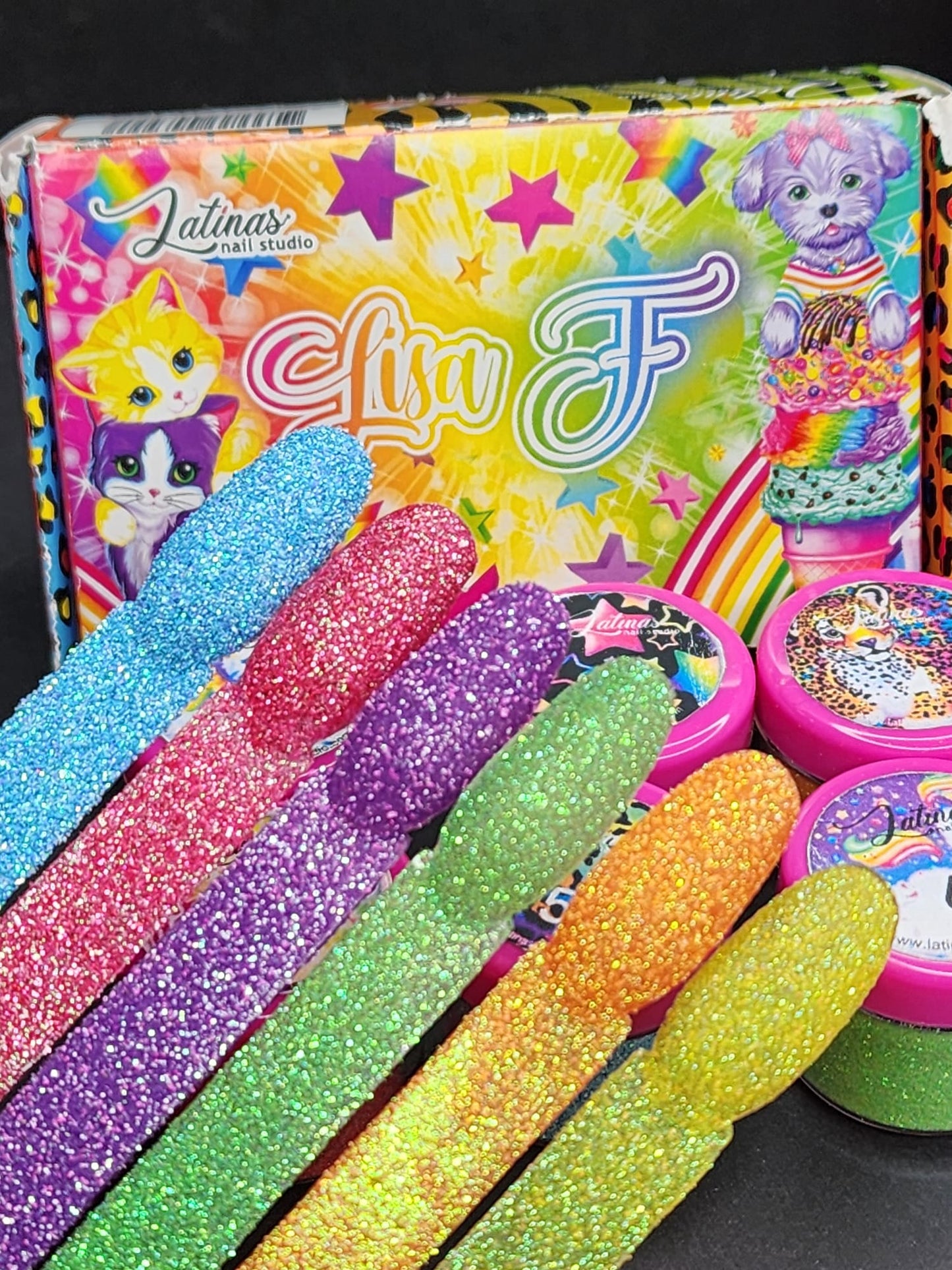 Latinas Nail Studio Lisa F Glitter Suggar effect 6pz image 7