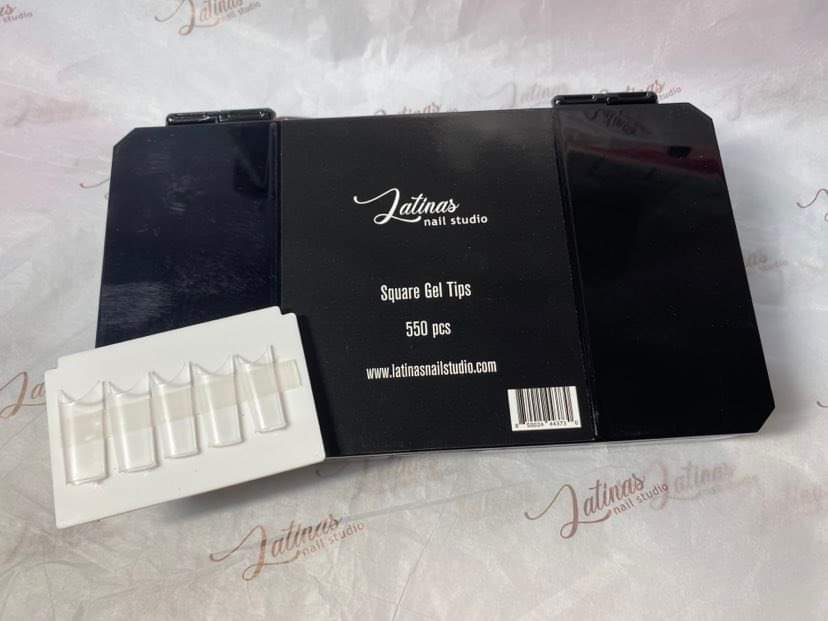 Latinas Nail Studio Straight clear tips 500pz image 1