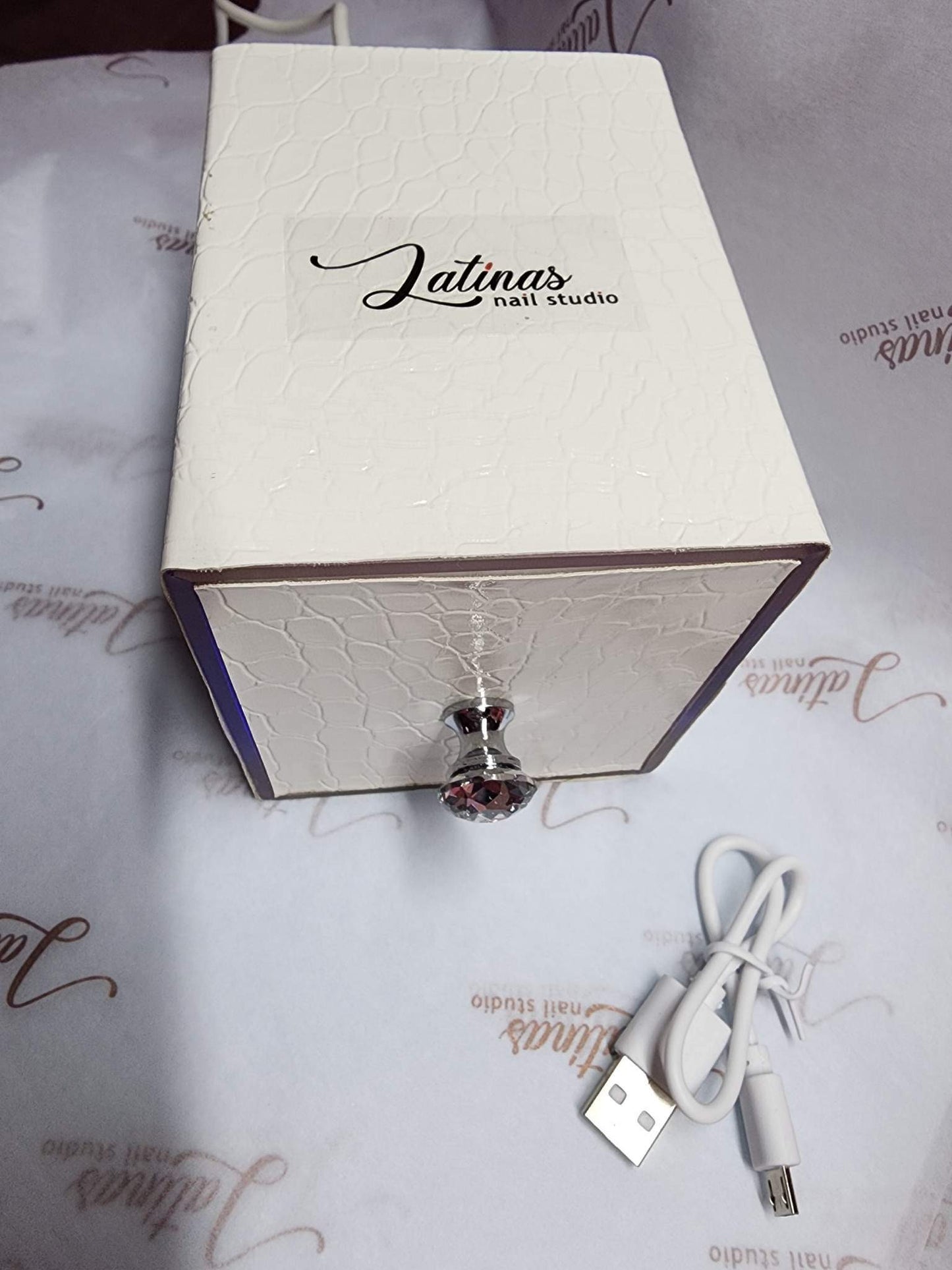 Nail Bit Sterilizer Box White Rechargeable image 1