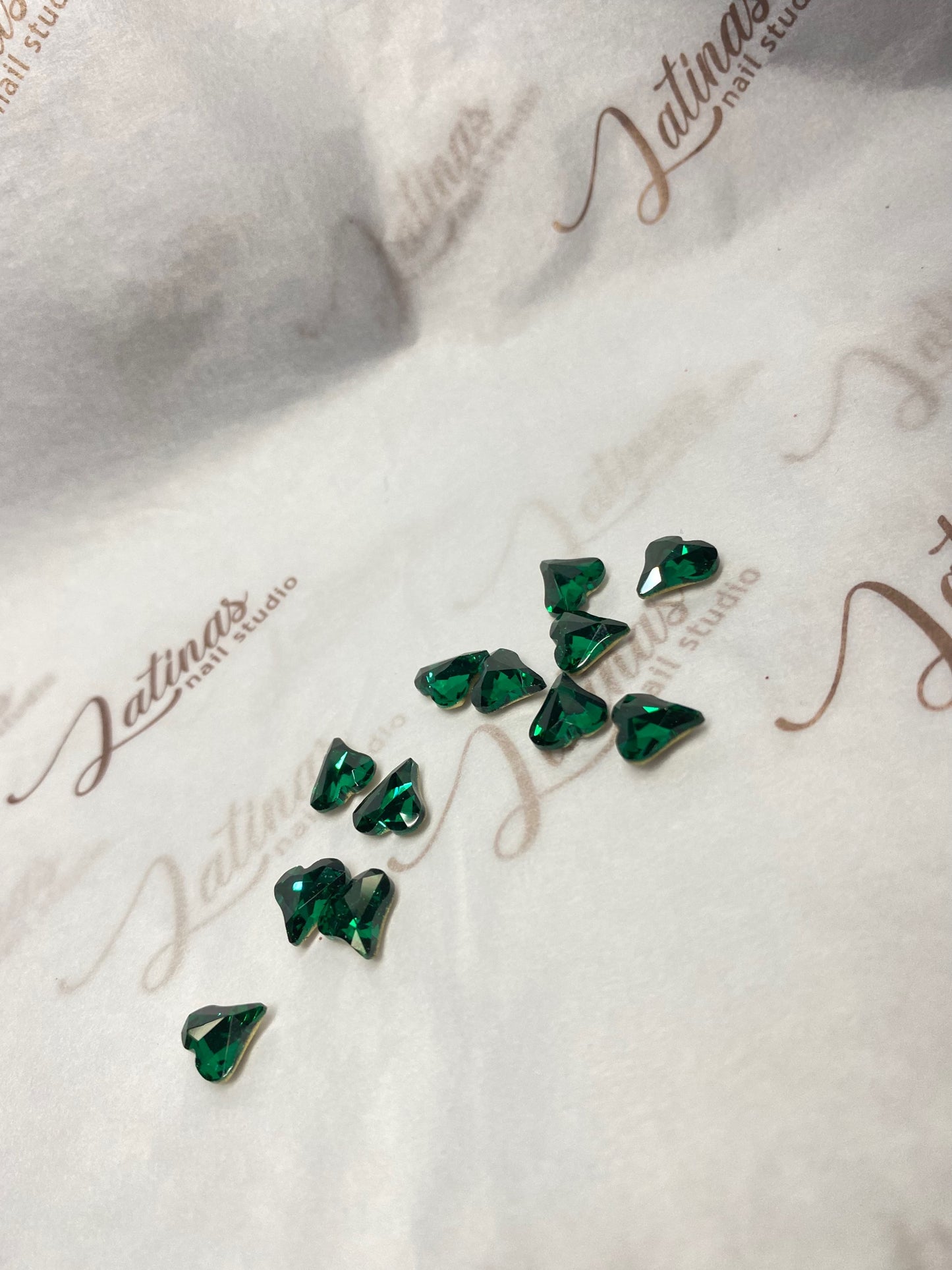Corazones Emerald Green 12pcs image 0
