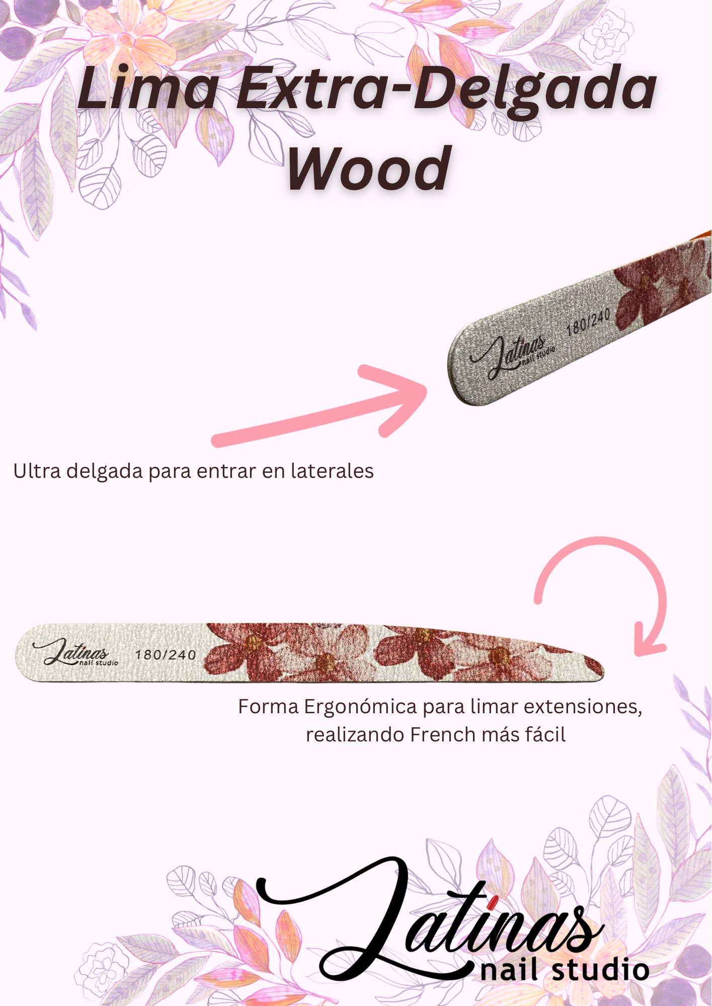Nail Files 180/240 1pz image 1