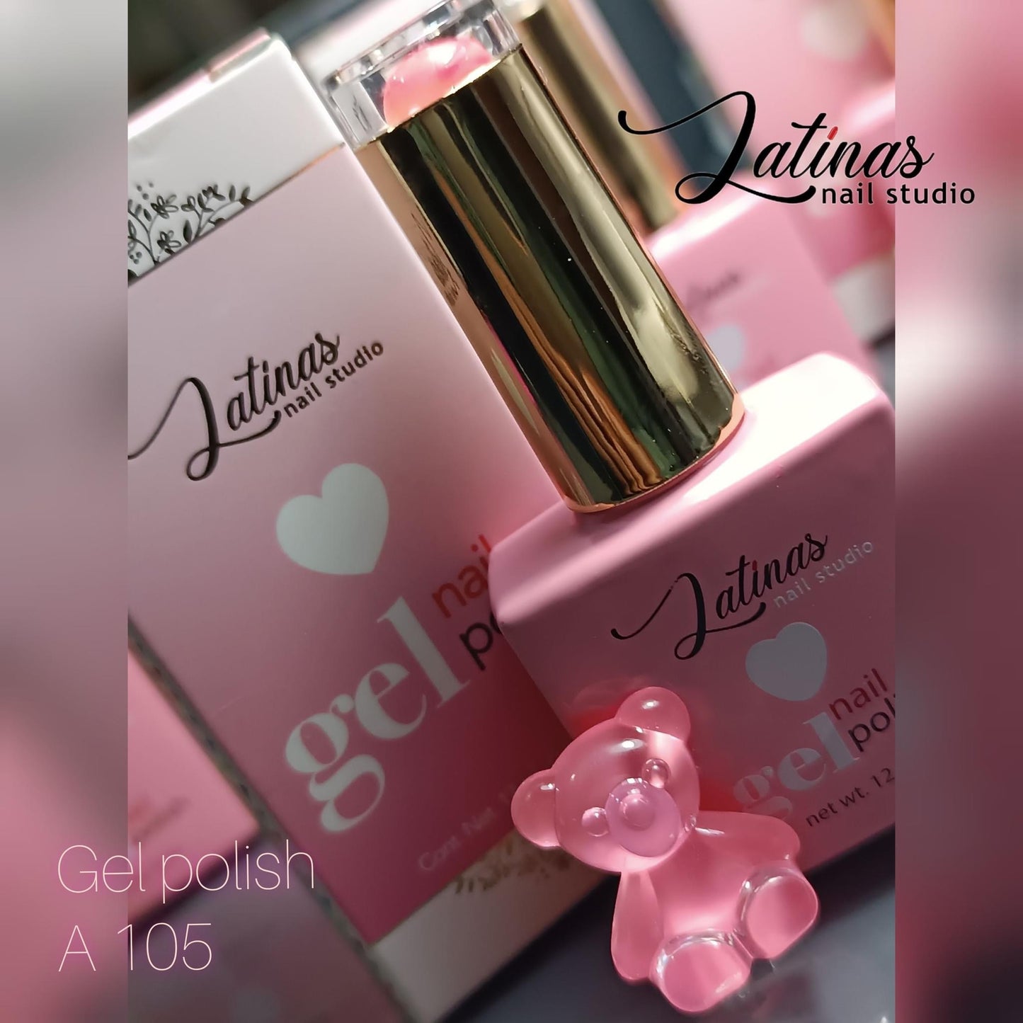 Pink Christmas Gel Polish Set 6pz Boundle image 6