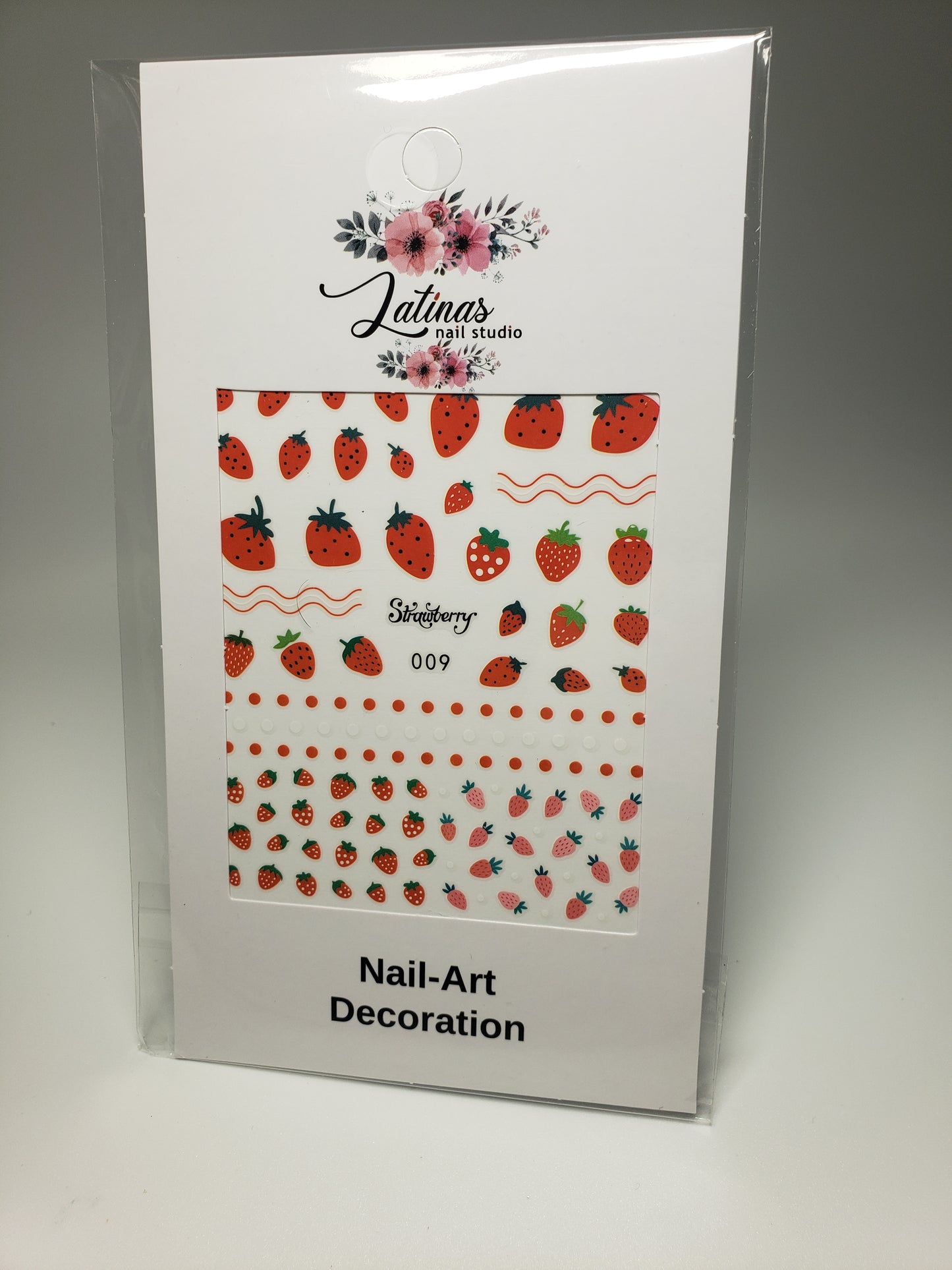 Latinas Nail Studio Stickers Strawberry 009 image 0