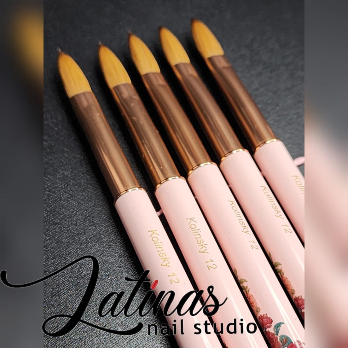 Latinas Nail Studio Kolinsky 8 Acrylic Brush Flowers image 4