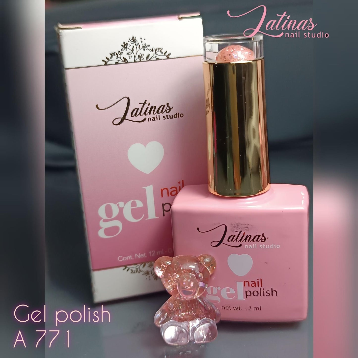 Pink Christmas Gel Polish Set 6pz Boundle image 4
