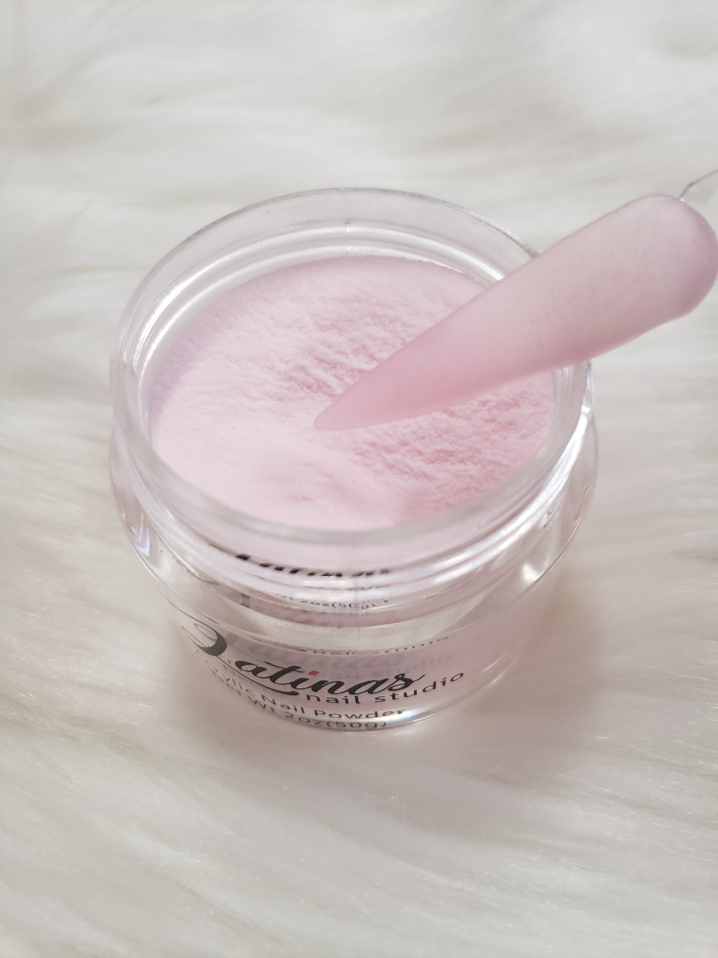 Latinas Nail Studio Translucent Pink Acrylic Powder 2oz image 1