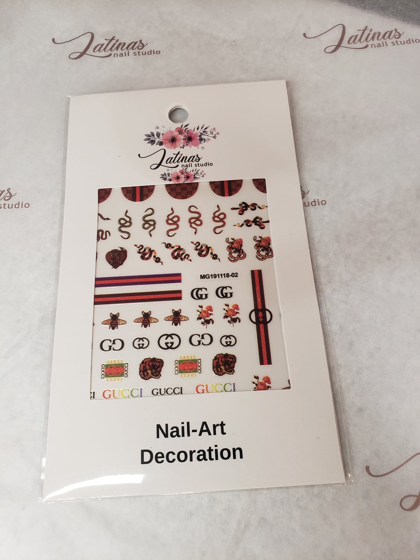 Latinas Nail Studio GG Nail Art Stickers image 0