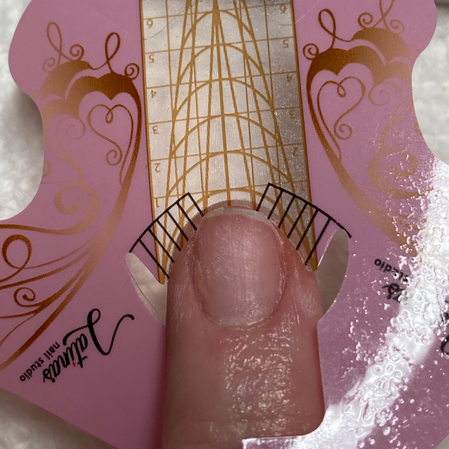 Latinas Nail studio Clear Rose Nail Forms 300pz image 10
