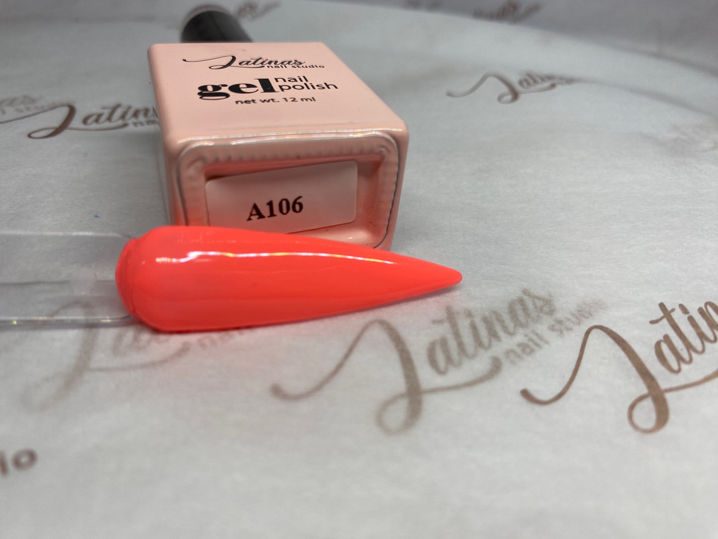 Latinas Nail Studio Gel A106 Pink Orange image 1