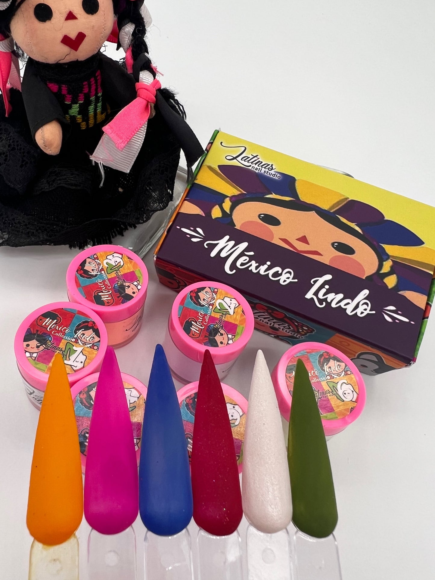 Latinas Nail Studio Mexico Lindo 6pz Collection image 1