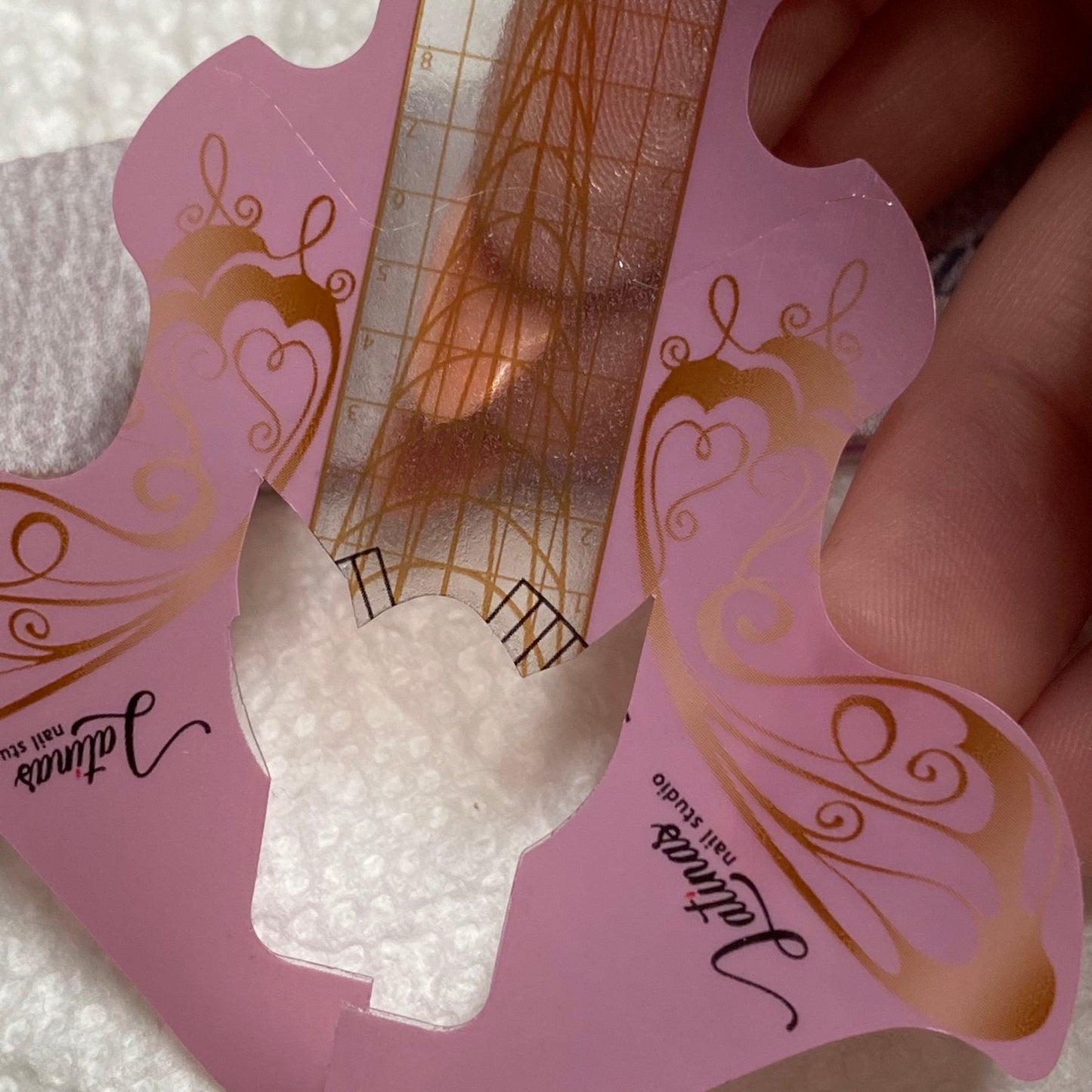Latinas Nail studio Clear Rose Nail Forms 300pz image 9
