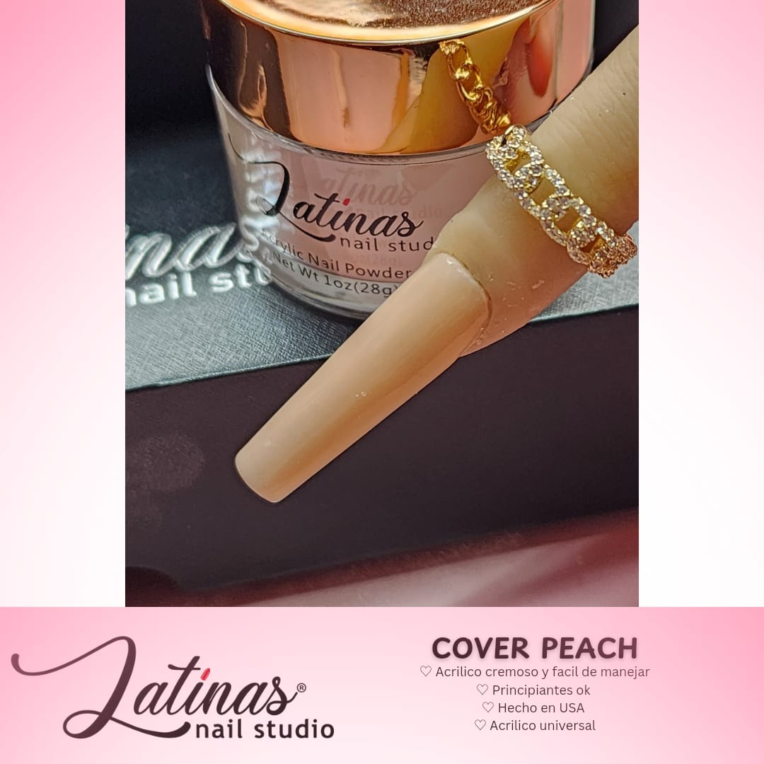Latinas Nail Studio Makeover Peach Powder 2oz image 2