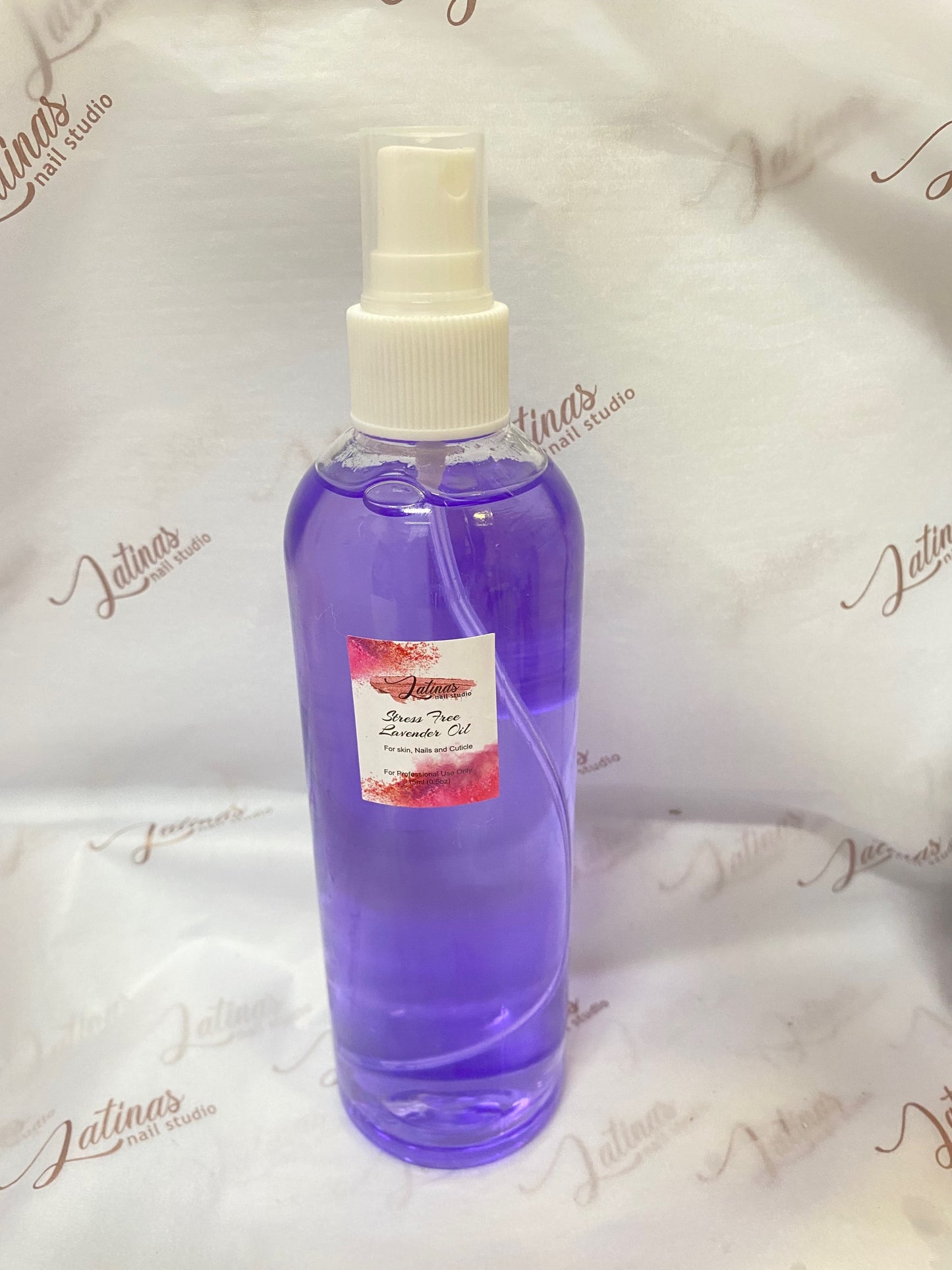 Latinas Nail Studio Stress Free Lavander Massage Cuticle Oil 10oz image 0