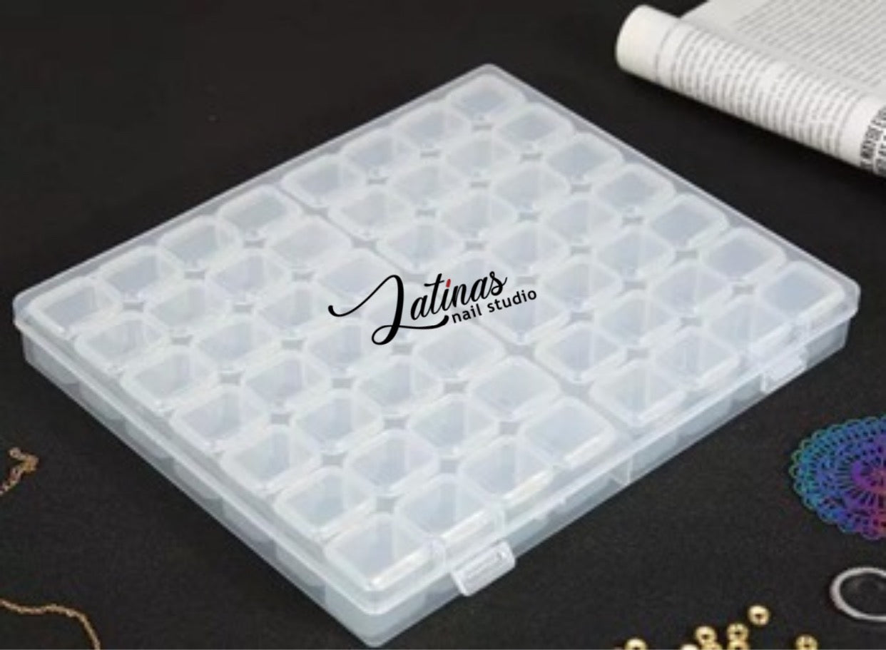Plastic container box for rhinestones and decoration image 0