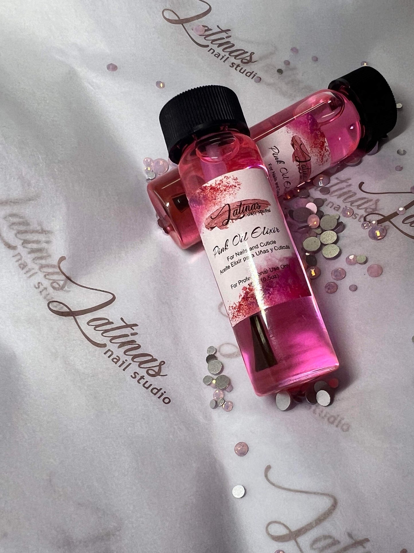 Latinas Nail Studio Pink Elixir Oil image 0