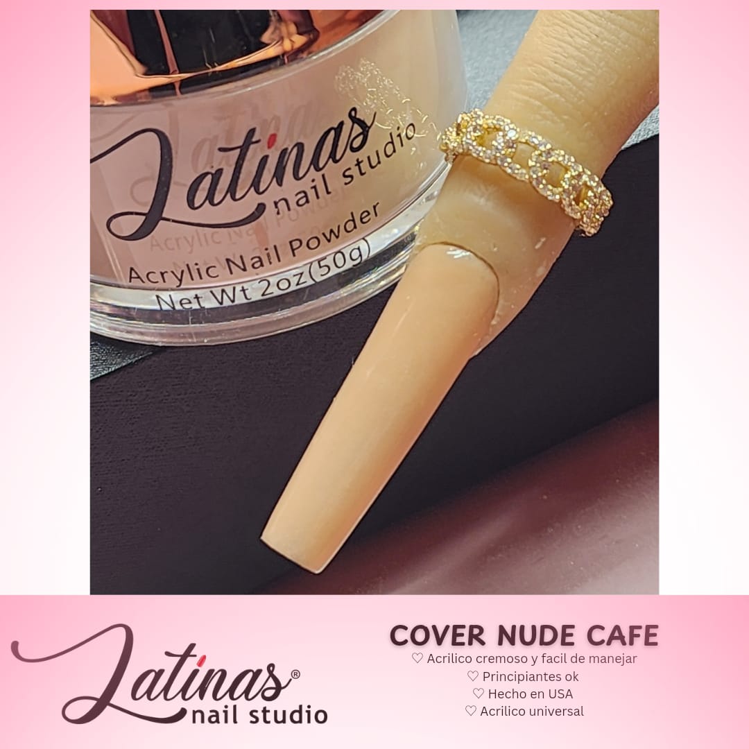Latinas 2oz Nail Acrylic Powders Nude Cafe Color image 1