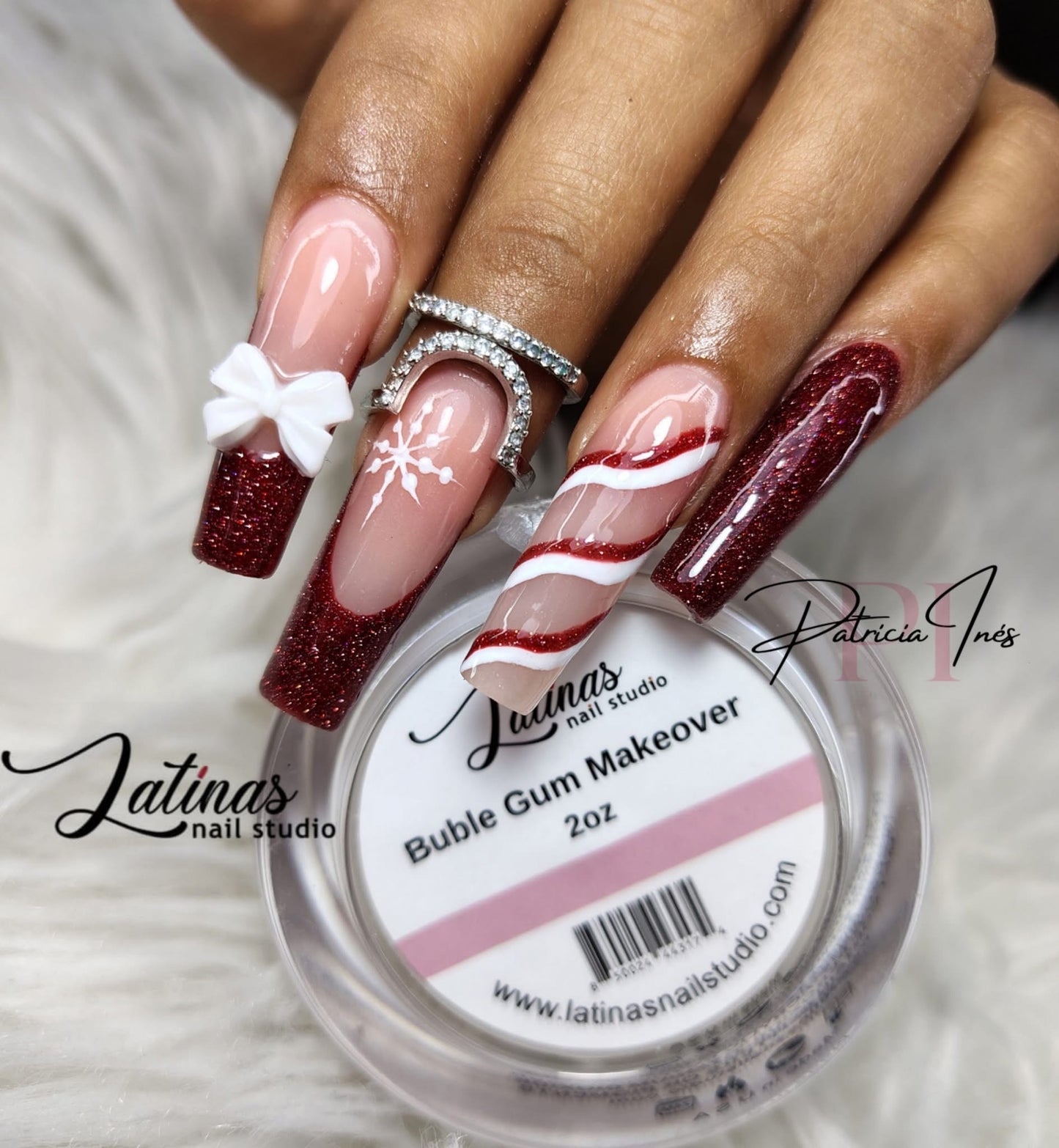Latinas Nail Studio Bubblegum Makeover Powder 2oz image 6