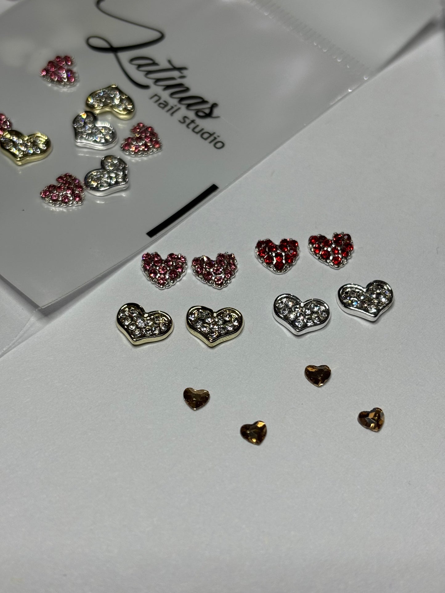 Heart Nail Charm 8pz and mix image 2
