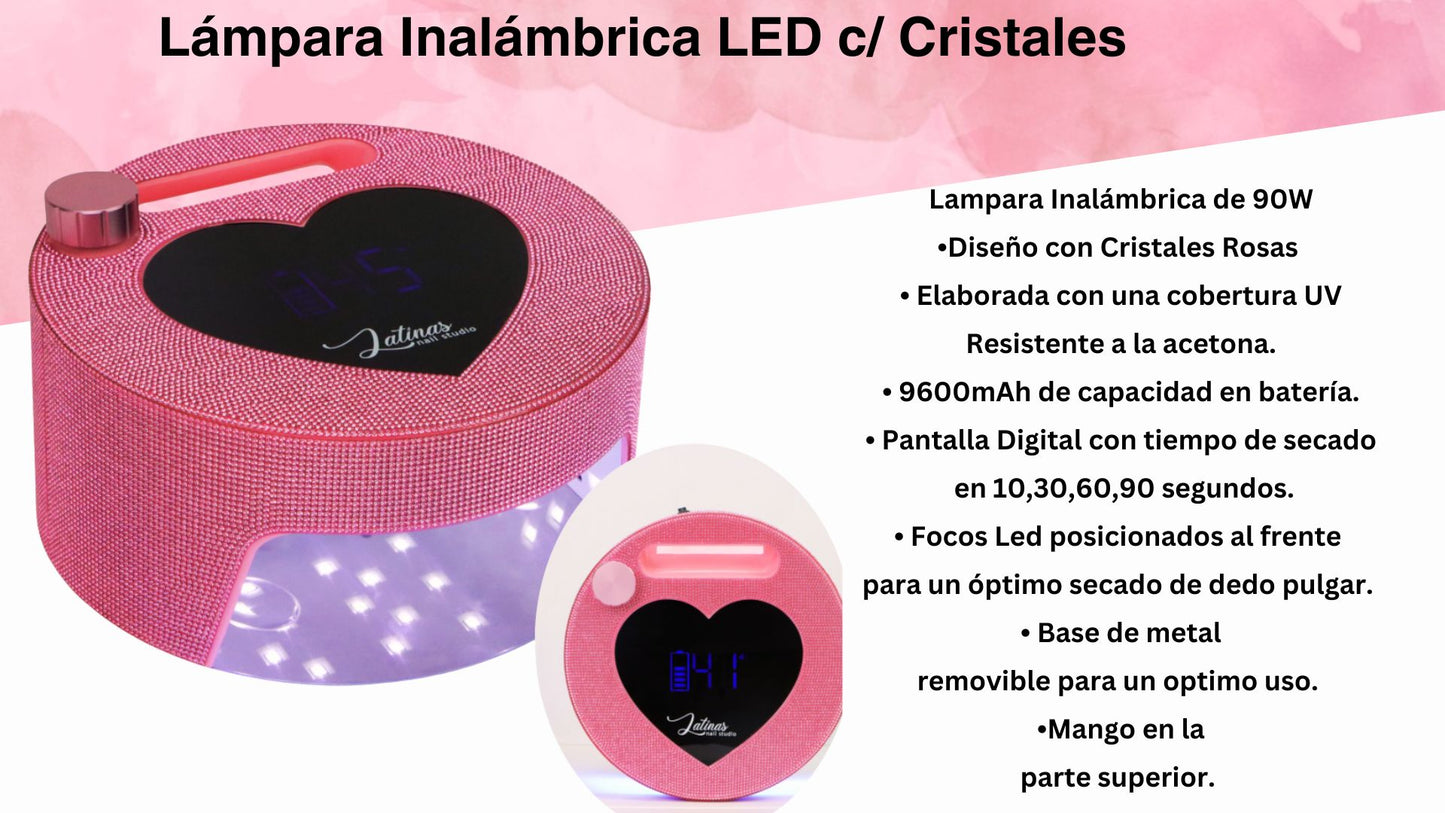 Latinas Nail Studio LED Lamp 90w with Crystals image 1
