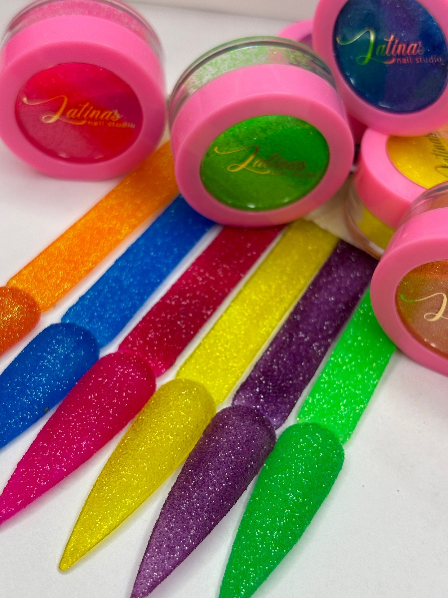 Sugar Effect Nail Xtra Fine Neon Glitter set image 3